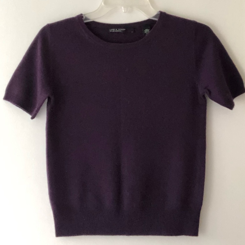 Plum cashmere t shirt